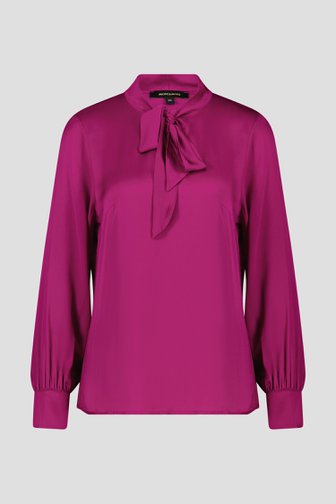 Fuchsia blouse met zijdelook van More & More voor Dames