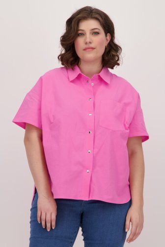 Fuchsia blouse van Only Carmakoma voor Dames