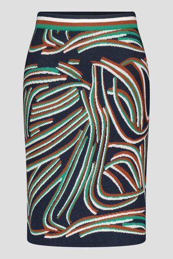 Voorkant van Gebreide rok met print door Claude Arielle voor Dames