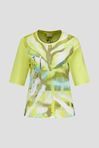Geel T-shirt met print van Barbara Lebek voor Dames