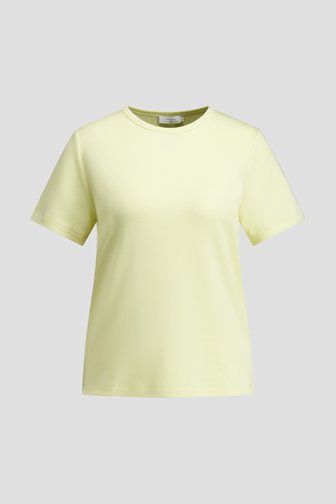 Voorkant van Geel T-shirt met ronde hals door Liberty Island voor Dames