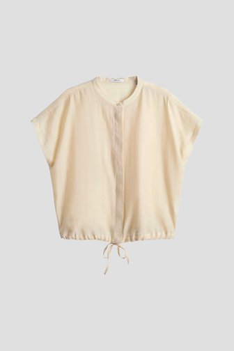 Voorkant van Gele blouse met korte mouwen  door Opus voor Dames