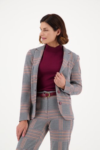 Geruite blazer  van Claude Arielle voor Dames