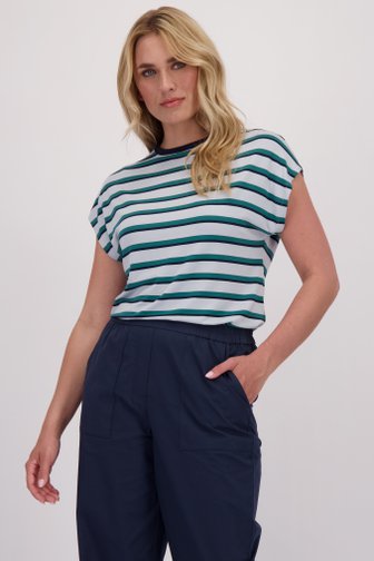Voorkant van Gestreept T-shirt met korte mouwen door Libelle voor Dames
