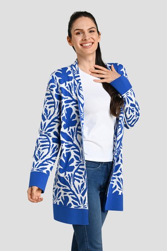 Gilet à manches longues bleu écru de Bicalla pour Femmes
