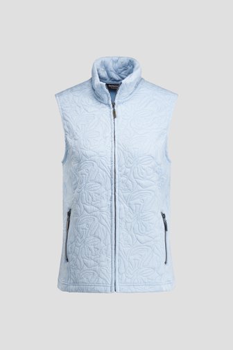 Photo produit 1 de Gilet bleu clair sans manches de Signature pour Femmes