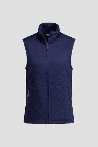 Photo produit 1 de Gilet bleu foncé sans manches de Signature pour Femmes