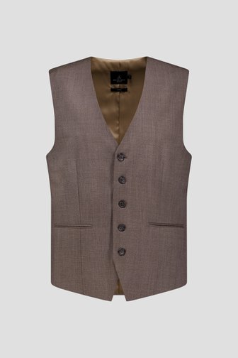 Le devant de Gilet marron - slim fit  de Dansaert Black pour Hommes