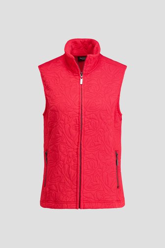 Photo produit 1 de Gilet rouge sans manches de Signature pour Femmes