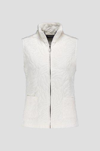 Gilet sans manches écru de Signature pour Femmes