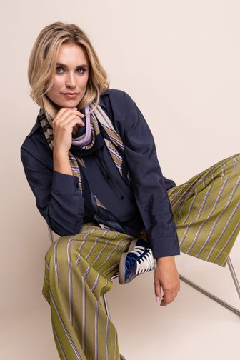 Extra foto 5 van Goudbruine broek met strepen door Libelle voor Dames