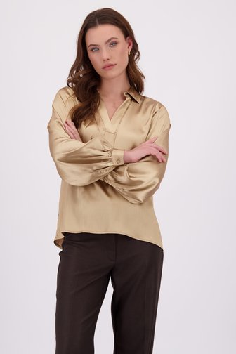 Voorkant van Gouden blouse door Geisha voor Dames
