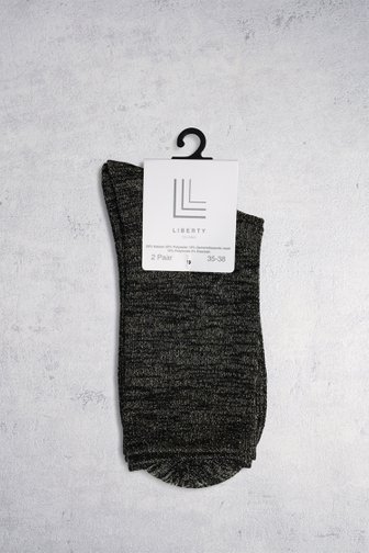 Voorkant van Goudkleurige sokken door Liberty Island voor Dames