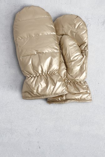 Voorkant van Goudkleurige wanten door Liberty Island voor Dames