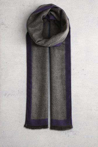 Voorkant van Grijs-blauwe sjaal door Liberty Island voor Heren