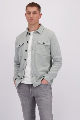 Voorkant van Grijs gemêleerd hemd door Only & Sons voor Heren