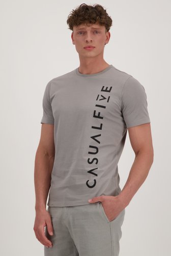 Casual Five Grijs T-shirt met opdruk