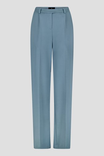 Grijsblauwe wijde broek met hoge taille van AC by Annelien Coorevits voor Dames