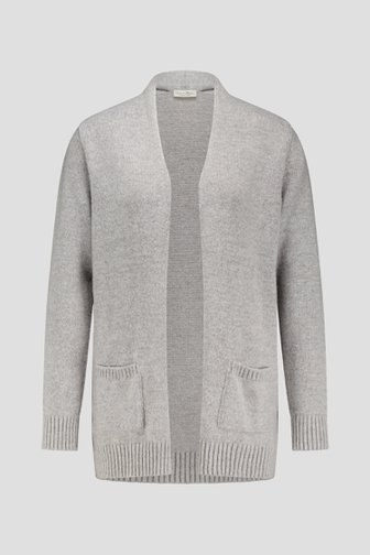 Grijze cardigan zonder knopen van Barbara Lebek voor Dames