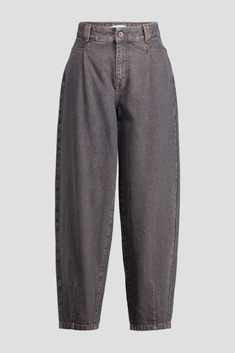Voorkant van Grijze enkellange jeans – Barrel fit door Liberty Island Denim voor Dames