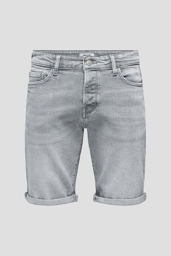 Productfoto 2 van Grijze jeansshort door Only & Sons voor Heren