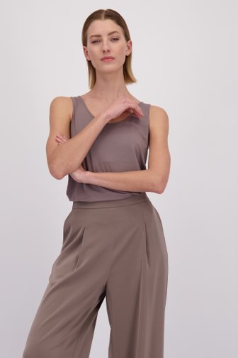 Voorkant van Grijze top met ronde hals door D'Auvry voor Dames