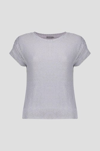 Voorkant van Grijze trui met korte mouwen door Geisha voor Dames