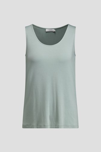 Voorkant van Groen basic topje door Liberty Island voor Dames