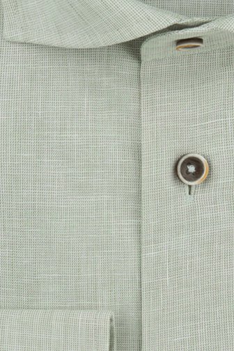 Productfoto 1 van Groen gemêleerd hemd - Slim fit  door Michaelis voor Heren