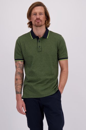 Voorkant van Groen geruite polo door Ravøtt voor Heren