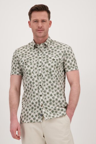 Groen hemd met bloemenprint - Regular fit van BlueFields voor Heren
