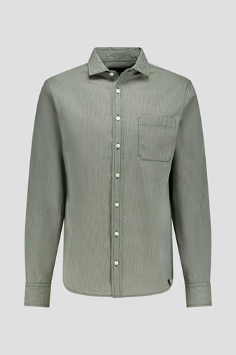 Voorkant van Groen hemd met grafische print  door Ravøtt voor Heren