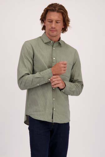 Voorkant van Groen hemd met grafische print  door Ravøtt voor Heren