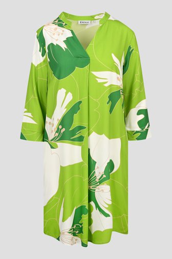 Groen kleedje met print van Bicalla voor Dames