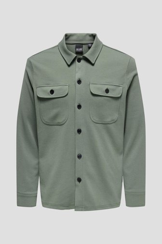 Groen overshirt met structuur van ONLY & SONS voor Heren