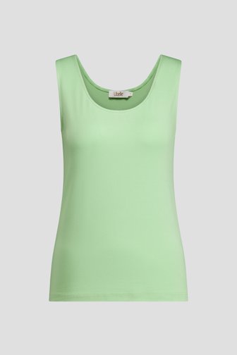 Voorkant van Groen topje met ronde hals door Libelle voor Dames