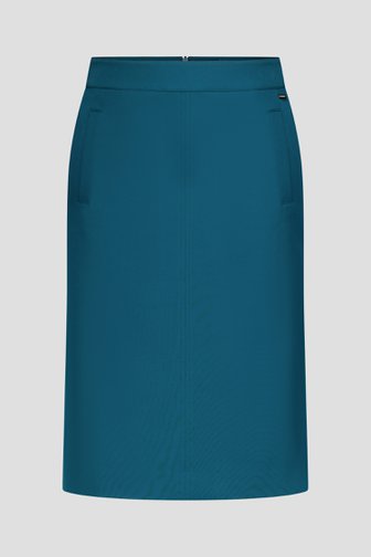Voorkant van Groenblauwe midirok door Claude Arielle voor Dames