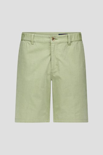Groene bermuda met elastische tailleband van Dansaert Blue voor Heren