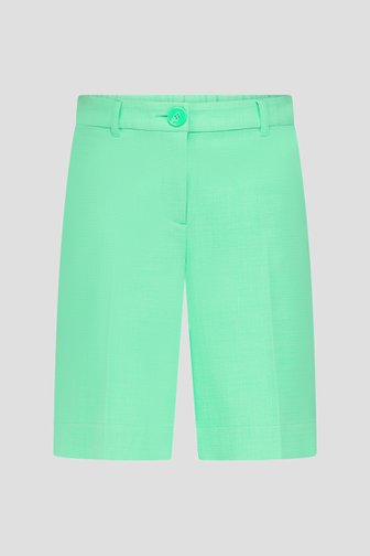 Groene bermuda met vouw van Claude Arielle voor Dames