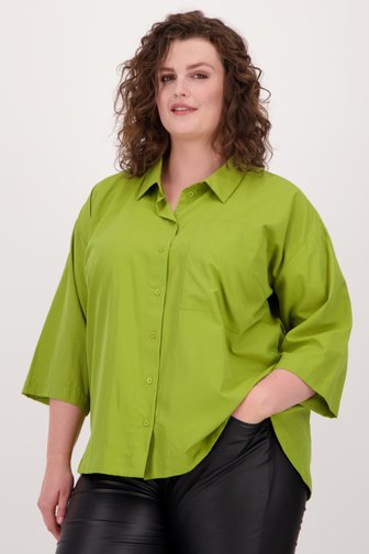 Groene blouse met halflange mouwen van Fransa voor Dames