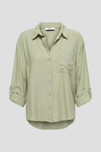 Productfoto 1 van Groene blouse met lange mouwen door JDY voor Dames