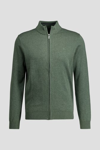 Productfoto 1 van Groene cardigan met rits door Dansaert Blue voor Heren