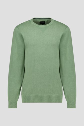 Groene fijngebreide trui van Jefferson voor Heren