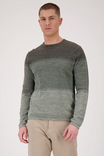 Groene gebreide trui met kleurverloop van ONLY & SONS voor Heren