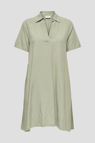 Productfoto 1 van Groene midi jurk met linnen door JDY voor Dames