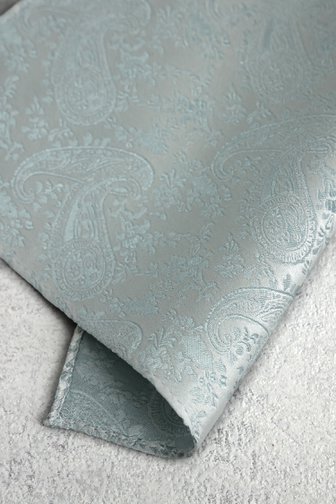 Voorkant van Groene pochet met paisleymotief door Liberty Island voor Heren