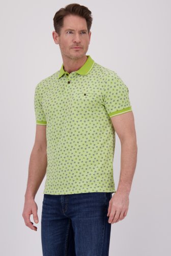 Dansaert Blue Groene polo met blauwe print