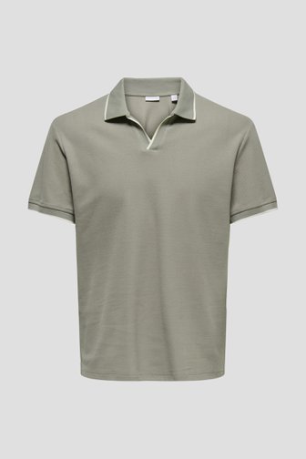 Productfoto 1 van Groene polo met korte mouwen door Only & Sons voor Heren