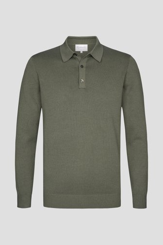 Productfoto 1 van Groene polo met lange mouwen door Michaelis voor Heren