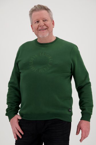 Groene sweater met ronde hals van Jefferson voor Heren